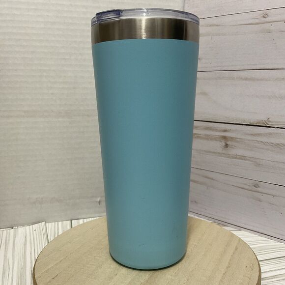 Customized Zak! Designs 20oz Double Wall Stainless Steel Tumbler - Aqua Blue - Picture 3 of 8
